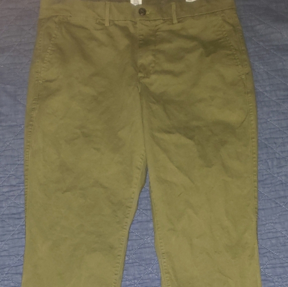 MENS OLIVE GREEN SOFT CASUAL/DRESS PANTS SIZE 34/30 - Picture 1 of 7